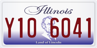 IL license plate Y106041
