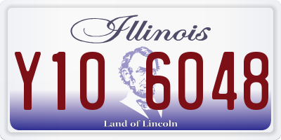IL license plate Y106048