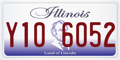 IL license plate Y106052