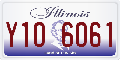 IL license plate Y106061