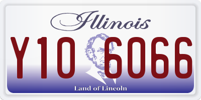 IL license plate Y106066