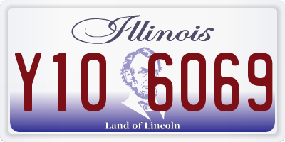 IL license plate Y106069