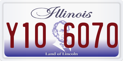 IL license plate Y106070