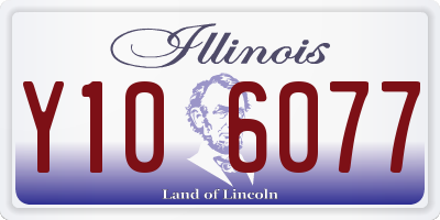 IL license plate Y106077