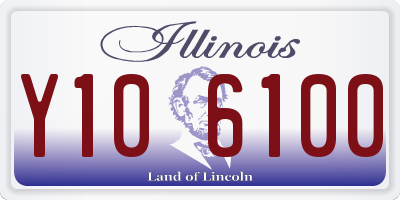 IL license plate Y106100