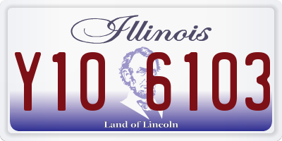 IL license plate Y106103