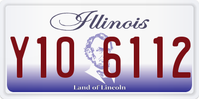 IL license plate Y106112