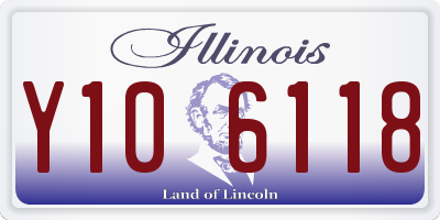 IL license plate Y106118