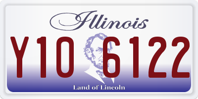 IL license plate Y106122