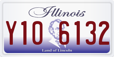 IL license plate Y106132