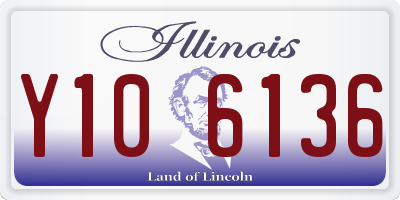 IL license plate Y106136