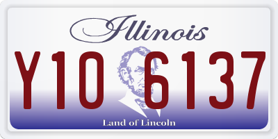 IL license plate Y106137