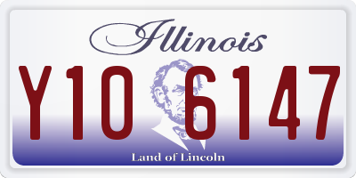 IL license plate Y106147