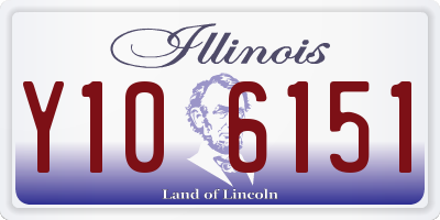 IL license plate Y106151