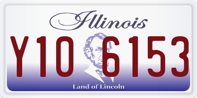 IL license plate Y106153