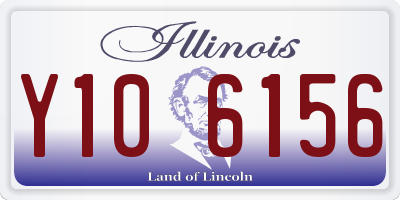 IL license plate Y106156