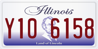 IL license plate Y106158