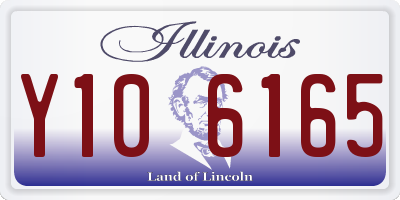 IL license plate Y106165