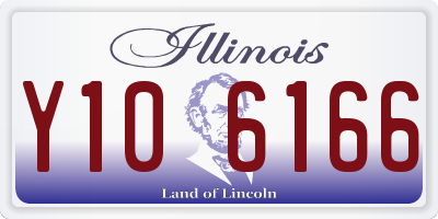 IL license plate Y106166