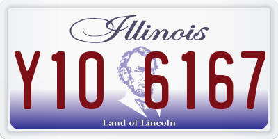 IL license plate Y106167