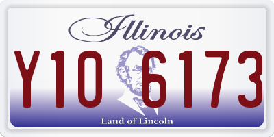 IL license plate Y106173