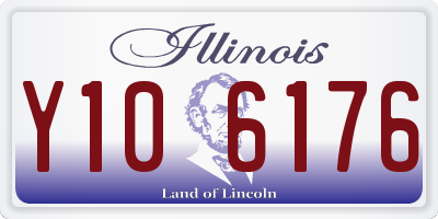IL license plate Y106176