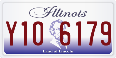 IL license plate Y106179