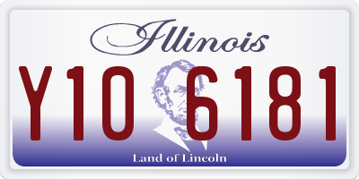 IL license plate Y106181