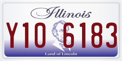 IL license plate Y106183