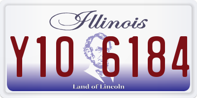 IL license plate Y106184