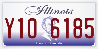 IL license plate Y106185