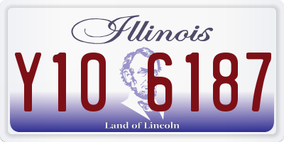IL license plate Y106187