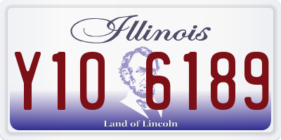 IL license plate Y106189