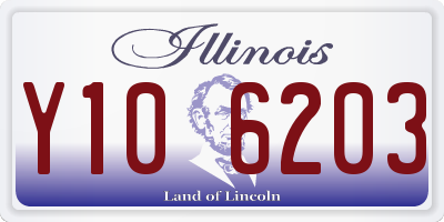 IL license plate Y106203