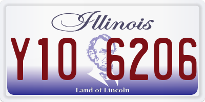 IL license plate Y106206