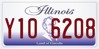 IL license plate Y106208