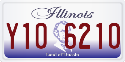 IL license plate Y106210