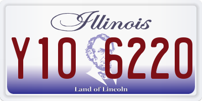 IL license plate Y106220