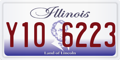 IL license plate Y106223