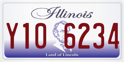 IL license plate Y106234