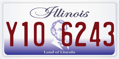IL license plate Y106243