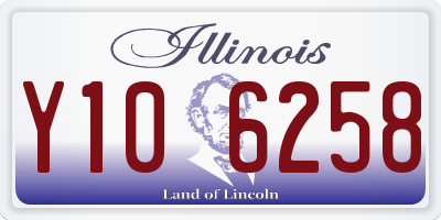 IL license plate Y106258
