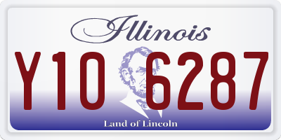 IL license plate Y106287