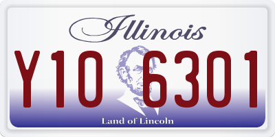 IL license plate Y106301