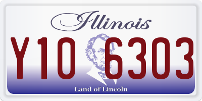 IL license plate Y106303