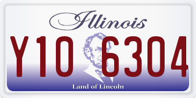 IL license plate Y106304