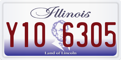 IL license plate Y106305