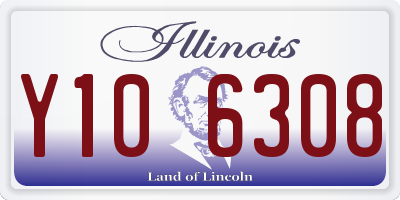 IL license plate Y106308