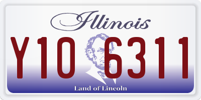 IL license plate Y106311