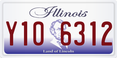 IL license plate Y106312